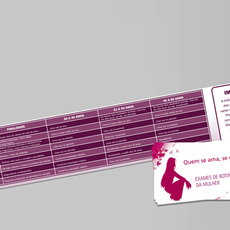 Cartão de visita triplo