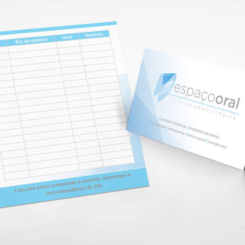 Cartão aviso de retorno duplo